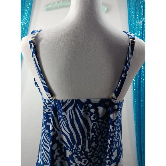 NWOT Beyond Control Swimwear Women's Tankini Deep Plunge Molded Cups Size 12 - Picture 7 of 11